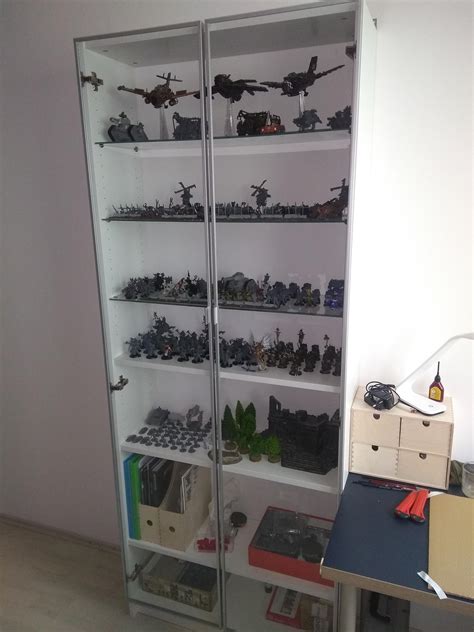 Ikeas Billy Works Perfect For Storing And Displaying Your Minis R