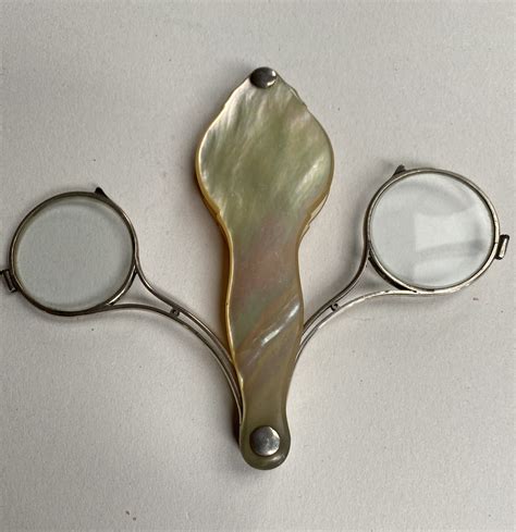 For Sale Antique Mother Of Pearl Scissor Spectacles Fleaglass
