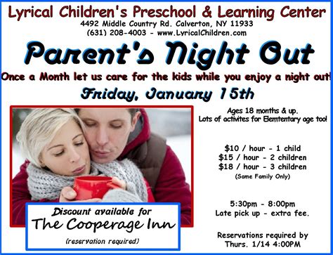 Parents Night Out Pre School Babysitting Riverhead Ny Patch