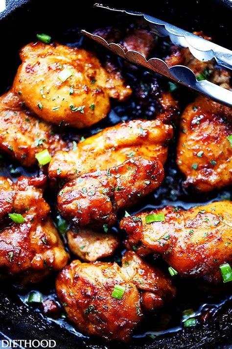 Boneless and skinless chicken thighs are a form of protein that can be cooked in any number of ways. Spicy, Sweet and Sticky Chicken Thighs - An easy and quick ...