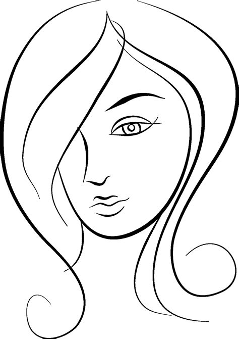 Female Face Outline Drawing Female Face Drawing Outline Bodemawasuma