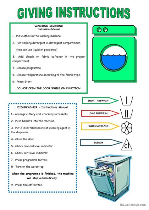 Giving Instructions English Esl Worksheets Pdf And Doc