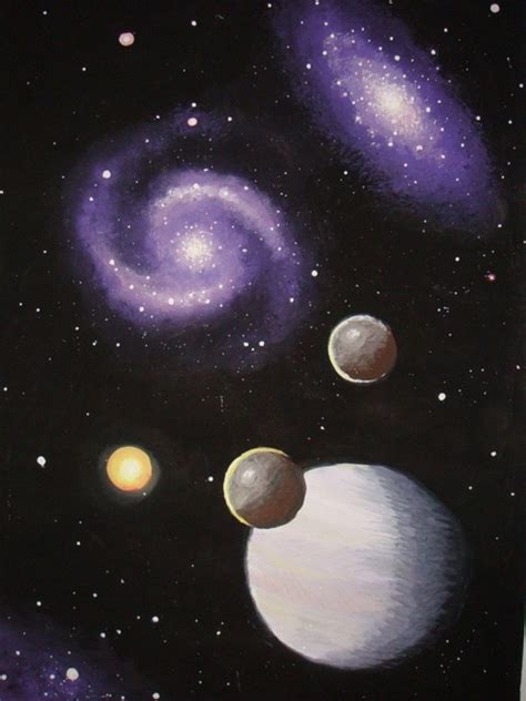 30 Startling Acrylic Galaxy Painting Ideas
