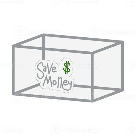 Saving Money Save Box And Jar Collection Set 15439046 Png