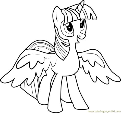 Pony is a cute version of a horse. My Little Pony Coloring Pages Princess Twilight Sparkle at ...