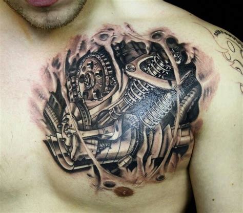 Find and save ideas about 3d biomechanical tattoo designs on tattoos book. Mechanical chest piece | Tattoos | Pinterest | Chest piece