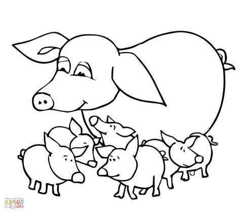 Pigs are one of the most common barnyard animals that can be spotted grazing in countryside areas, meadows and pastures. Baby Piglet Drawing at GetDrawings | Free download