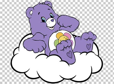 Care bear on clouds with rainbow and stars. Harmony Bear Care Bears Funshine Bear PNG, Clipart ...