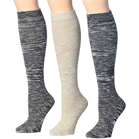 Tipi Toe Tipi Toe Women S 3 Pairs Winter Warm Knee High Cotton Blend Boot Socks Kh03 N1