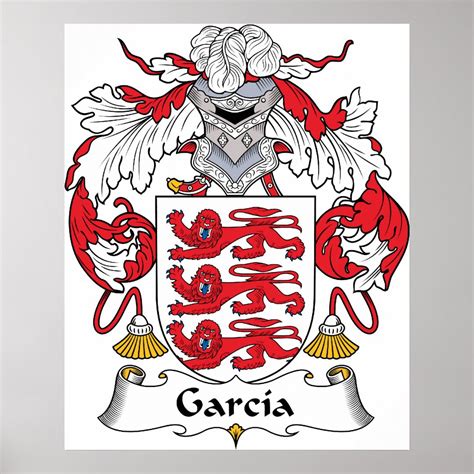 Garcia Coat Of Arms Poster Zazzle
