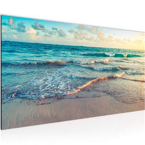 Meer Strand Bild Kunstdruck Auf Vlies Leinwand Xxl Dekoration 015512p