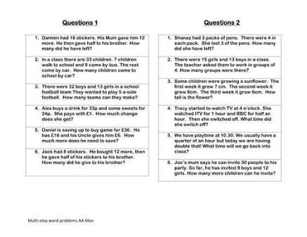 Explore year 6 online maths content here. maths word problem year 6 - Google Search (With images) | Multi step word problems, Word ...