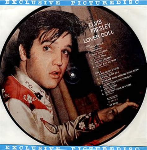 Elvis Presley Lover Doll Danish Picture Disc Lp Vinyl
