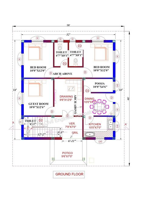 3232 House Plan 3bhk 247858 Gambarsaecfx