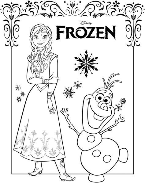 Gambar Untuk Mewarnai Frozen 2 - Adzka