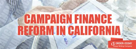 Campaign Finance Reform In California Order