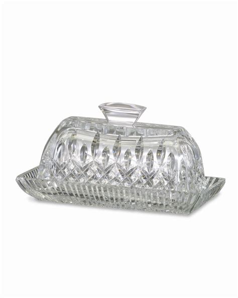 Waterford Crystal Lismore Covered Butter Dish Neiman Marcus
