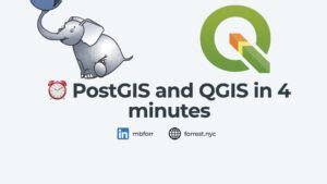 PostGIS And QGIS In 4 Minutes Matt Forrest Modern GIS And