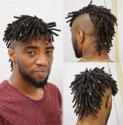 edgy mohawk with beads dreadlock hairstyles for men dreadlock styles dreadlock hairstyles