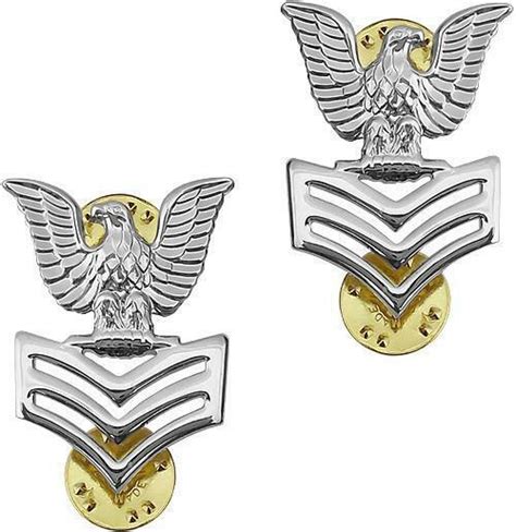 Genuine Us Navy Collar Device First Class Petty Officere6 Service