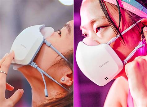 Second Generation Lg Puricare Wearable Air Purifier Mask Has A Built In Speaker And Microphone