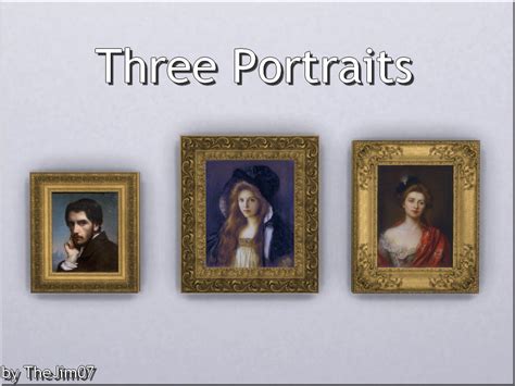 Mod The Sims Three Portraits