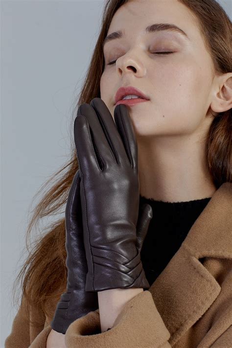 trendy leather driving gloves womens brown leather gloves leather driving gloves warmest