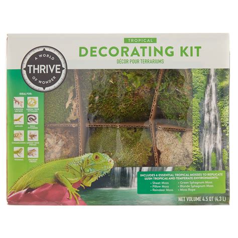 Thrive Tropical Reptile Decorating Kit reptile Habitat Décor PetSmart