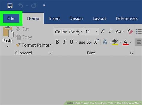 How To Add The Developer Tab To The Ribbon In Word 11 Steps
