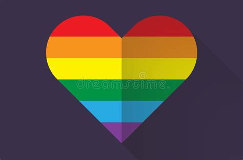 rainbow heart lgbt sign gay and lesbian love stock vector illustration of color lgbt 223526373