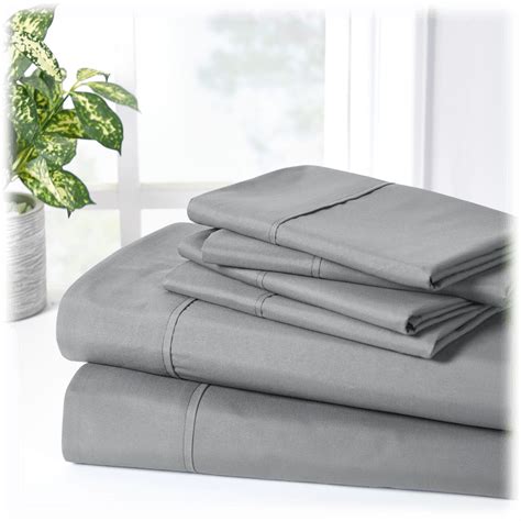 Morningsave Bibb Home 6 Piece Rayon From Bamboo Sheets With Suregrip