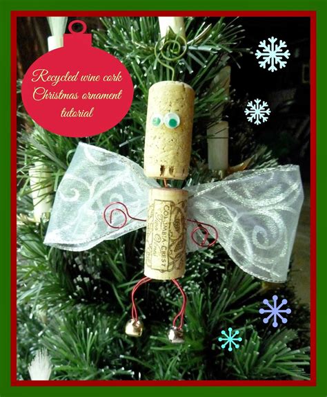 Recycled Wine Cork Angel Ornament Diy Christmas Tree Ornaments Wine