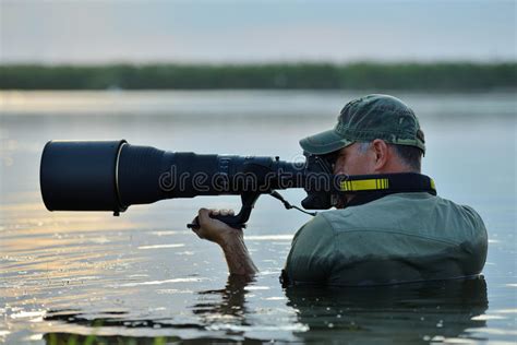 Wildlife Photographer Outdoor Stock Image Image Of Photographer