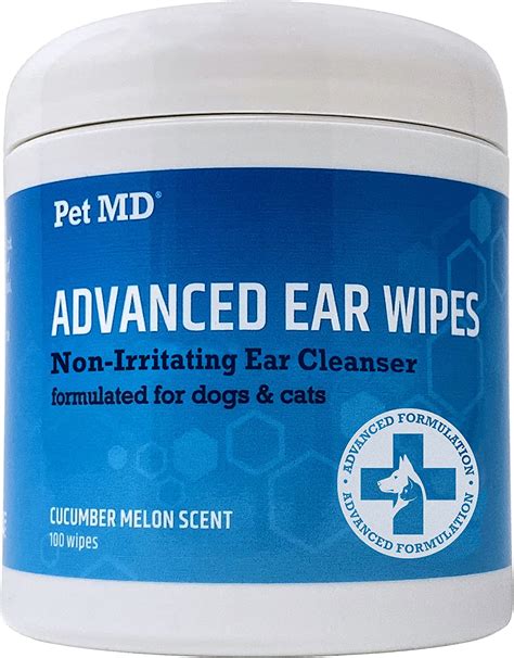 Pet Md Cat And Dog Ear Cleaner Wipes Advanced Otic