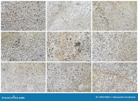 Nine Natural Limestone Background Or Textures Stock Photo Image Of