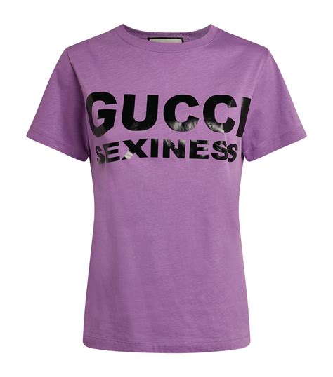 Gucci Sexiness Slogan T Shirt Harrods Us