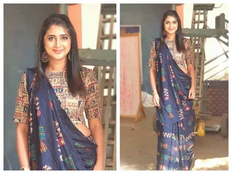 Kaniha Gives Her Saree A Twist And Here Is The Result Malayalam