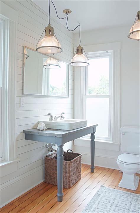 Trash your tired, clunky vanity and build this brand new spacious model on the cheap. 35 Cheap Country Rustic Farmhouse Bathroom Vanities Ideas ...