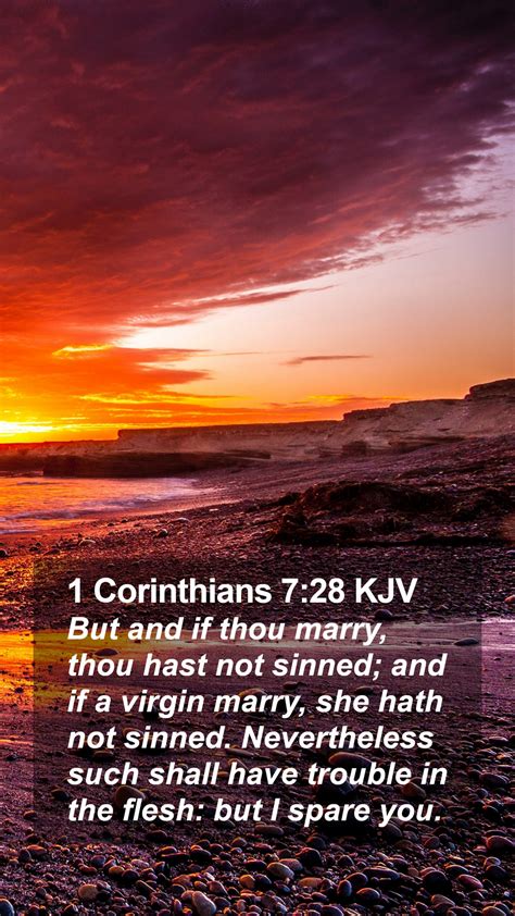 1 Corinthians 728 Kjv Mobile Phone Wallpaper But And If Thou Marry