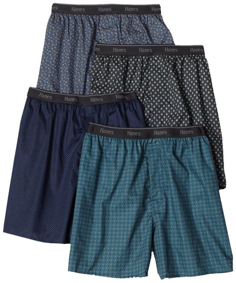 Hanes Mens Classics Comfort Soft Waistband Knit Boxer Underwear