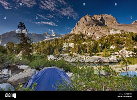 Mount Robinson Seen From Campsite At Fifth Lake Big Pine Lakes The