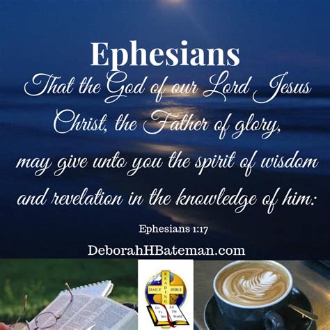 Daily Bible Reading "Spirit of Wisdom" (Ephesians 1:15-23) | Deborah H