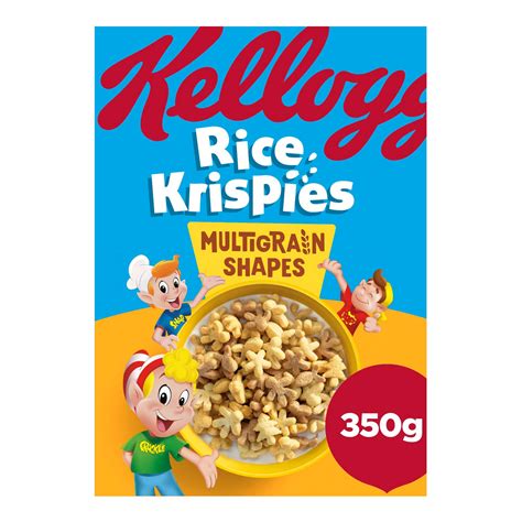 Kelloggs Rice Krispies Multigrain Shapes Breakfast Cereal 350g