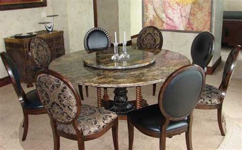 Stone dining room table granite dining table stone dining Granite Tops, Trends in Table Tops, Bathroom and Kitchen ...