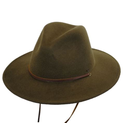 Brixton Hats Field Wool Felt Wide Brim Fedora Hat All Fedoras