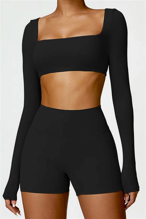 soft sculpt long sleeve crop top base body