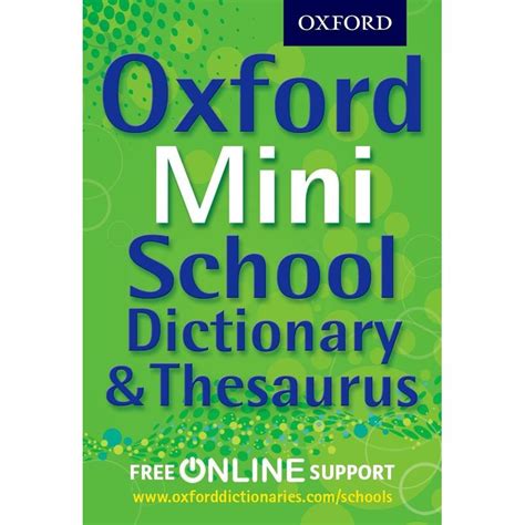 Oxford Mini School Dictionary And Thesaurus Junglelk