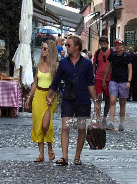 Nico Rosberg And His Wife Vivian Sibold Out For A Walk In Portofino