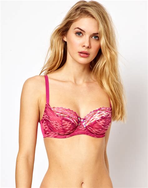 Lyst Panache Cleo Lana Balconette Bra In Pink