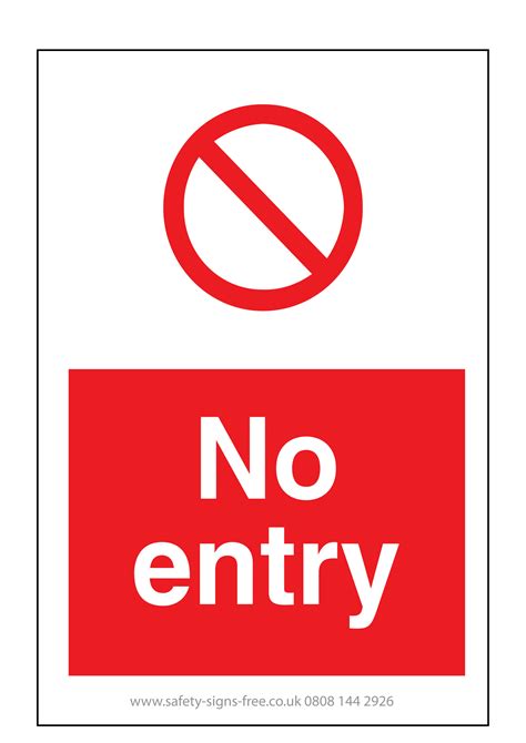 Free Printable No Entry Sign Templates Printable Download
